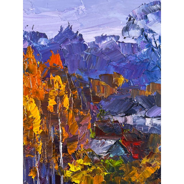 Oil Painting Autumn Evening Serdyuk Boris Petrovich For Sale - Image 4 of 11