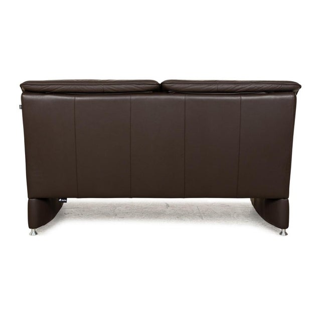 Camaro Leather Two-Seater Sofa in Brown from Laauser For Sale - Image 14 of 16