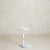 Vintage French Postmodern White Metal + Marble Adjustable Side Table For Sale - Image 4 of 11