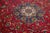 Textile 10 X 11 Handmade Vintage Tabriz Red Wool Rug With Rosette Design For Sale - Image 7 of 8