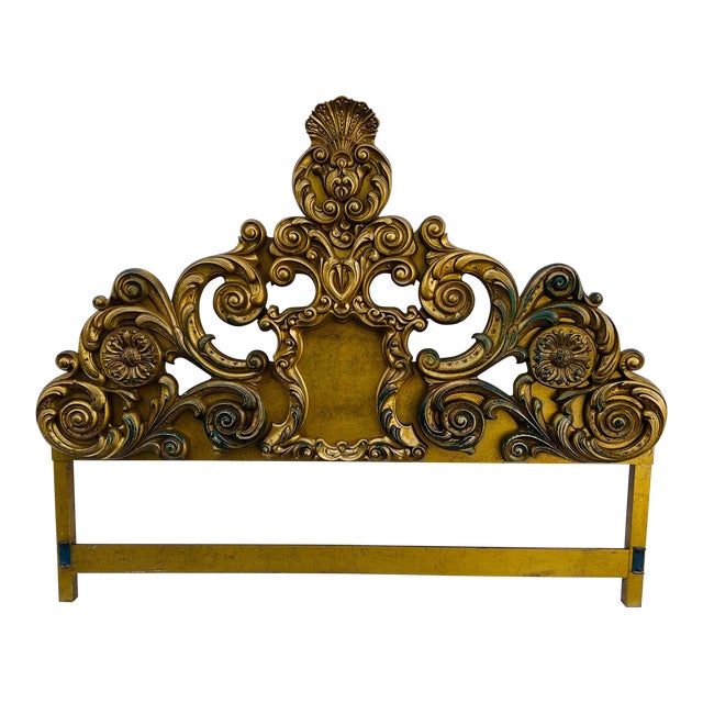 Vintage Rococo Style Italian King Size Headboard Chairish