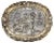 Silver Decorative Dish with Scene of a Knights Court, 19th Century For Sale
