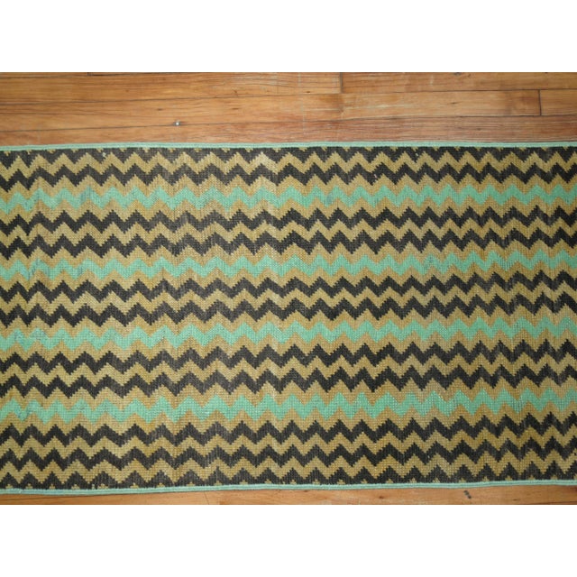 Early 21st Century Vintage Turkish Deco Runner - 2'4" x 19'6" For Sale - Image 5 of 18