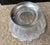 Fine Lead Frosted Crystal 8 1/2" Bowl With Silver Plated Base Vintage For Sale - Image 4 of 7