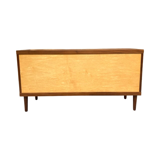 Vintage Mid Century Danish Modern Hans Olsen Teak Credenza Denmark Restored 1960s For Sale - Image 12 of 12