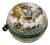 Antique French Hand-Painted Porcelain Hinged Box from Samson, Paris, 1900s For Sale