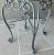 Metal Late 20th-Century Wrought Steel Vanity Stool With Newly Upholstered Seat Cushion For Sale - Image 7 of 11