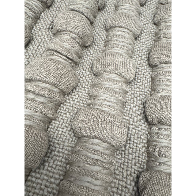 2020s Rh Restoration Hardware Loa Merino Wool Chunky Stripe Pillow Cover For Sale - Image 5 of 11