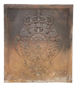 Cast Iron Fireplace Plate, 18th Century