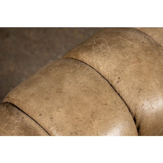 Vintage Tufted Sleepy Hollow Armchair in Beige For Sale - Image 9 of 14
