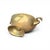 Oval Beaten Brass Dish with Swan Handles For Sale - Image 4 of 8