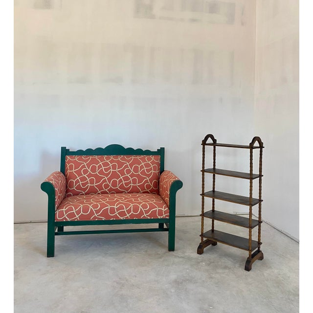 Mid 19th Century Folk Art Primitive Spool Shelf For Sale - Image 9 of 18