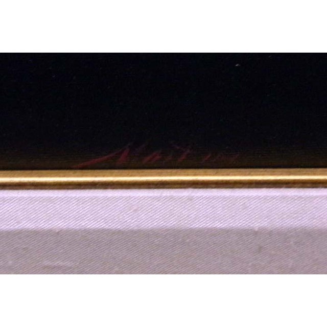 Impressionist William Martin Untitled Candle & Rose Oil on Canvas W/Custom Frame Hand Signed For Sale - Image 3 of 5