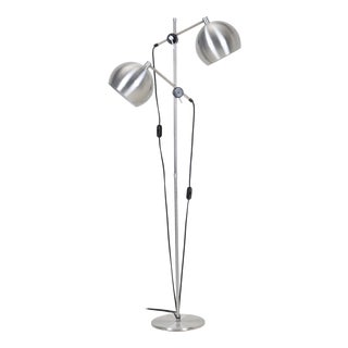 Mid-Century Danish Double Spotlight Floor Lamp, 1970s For Sale