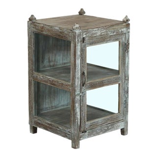 Vintage Indian Teakwood Small Cabinet/Bookcase For Sale