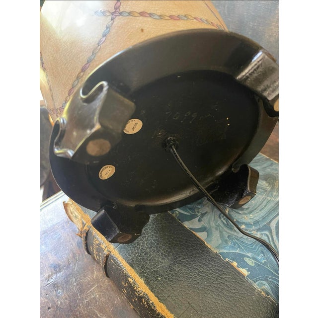 Wonderful well made chinoiserie table lamp by Wildwood out of Rocky Mount, North Carolina presented in a blushy peach...