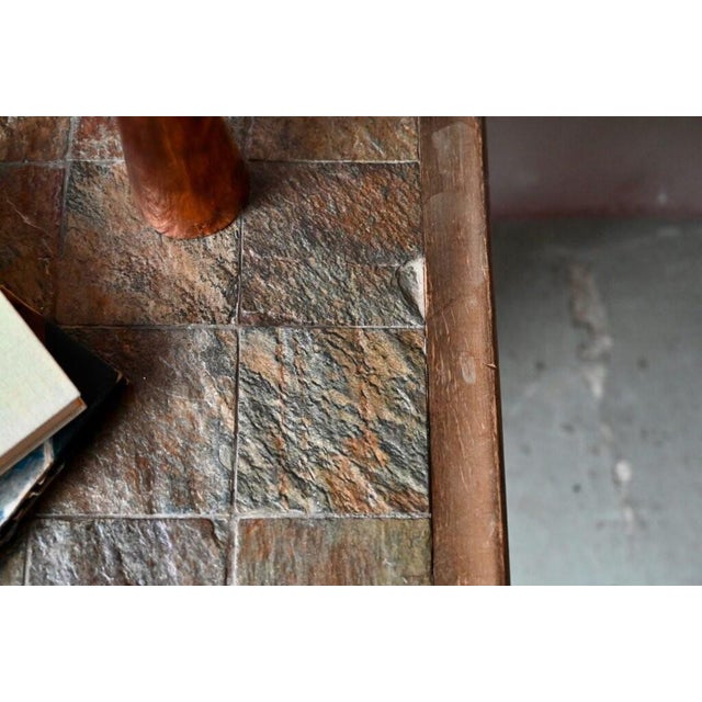 Vintage Brutalist Coffee Table in Lava Stone and Wrought Iron, 1970s For Sale - Image 9 of 14