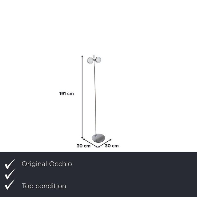 This floor lamp brings an elegant double-headed light with a striking, polished chrome frame to your living room. The two...