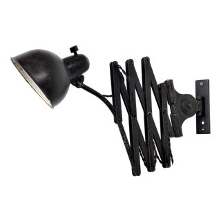 Bauhaus Model #6614 Scissor Wall Lamp from Kaiser Idell / Kaiser Leuchten, 1930s For Sale
