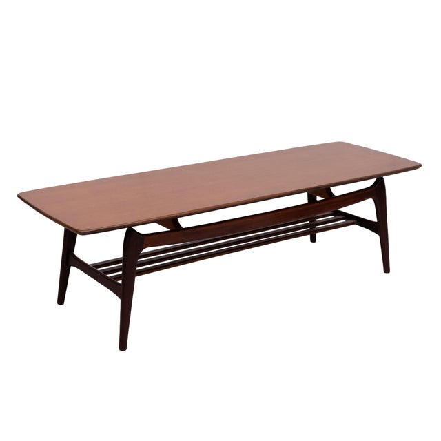Dutch Floating Top Coffee Table by Louis Van Teeffelen for Wébé, 1960 For Sale - Image 9 of 11