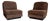 Vintage 1970s Attributed to Willy Rizzo Boar Leather Lounge Chairs For Sale
