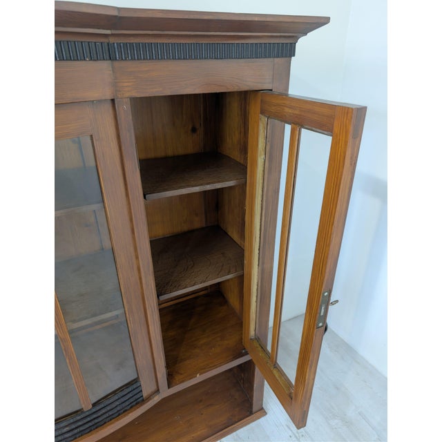 Oak Showcase Cabinet with Extension, 1890s For Sale - Image 12 of 18