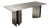 Fold Rectangular Table in Stainless Steel by Metalmorphosis Studio For Sale