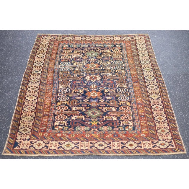 Antique Perpedil Rug 3'7'' x 4'10'' For Sale - Image 11 of 11