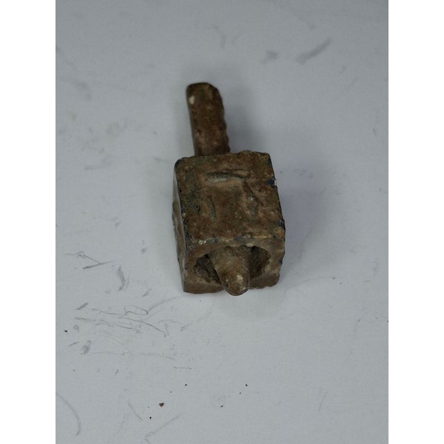 Antique Lead Dreidels Excavated From Uman, Ukraine - Late 19th/Early 20th Century Jewish Hanukkah Artifacts For Sale - Image 11 of 18
