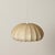 Wonderful mid-century dome-shaped cocoon pendant light in beige resin and steel. This gorgeous ceiling light was designed...