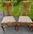 Nice set of 6 solid mahogany Queen Anne style dining chairs with vasiform splat and a curved back and an H stretcher base....