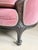 Rose Rococo Revival Loveseat With Antique Rose Velvet Upholstery and Decorative Walnut Carvings For Sale - Image 8 of 9