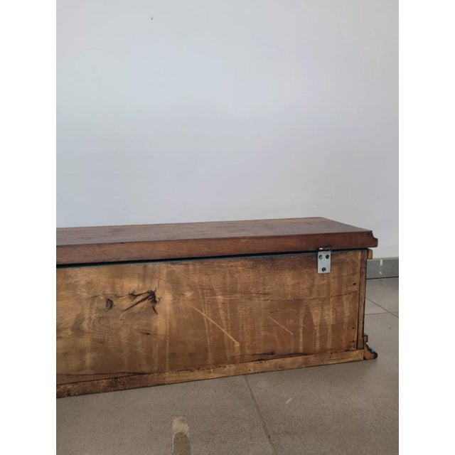 Antique Lacquered Table Trunk For Sale - Image 14 of 17