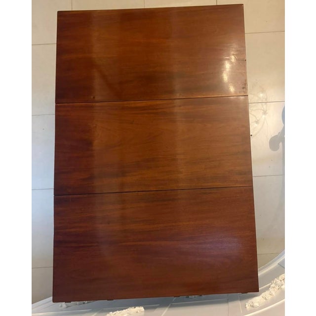 Antique Georgian Mahogany Six Leg Drop Leaf Dining Table, 1800 For Sale - Image 13 of 16