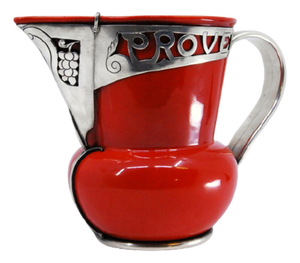 Bom Proveito Wine Jug in Porcelain with Silver Frame