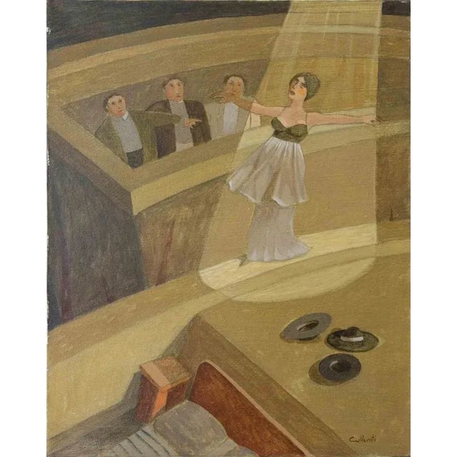 1970s Alberto Gallerati, Dangerous Balances, Oil on Canvas, 1970s For Sale - Image 5 of 5