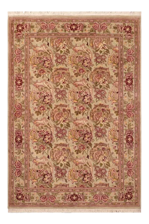 1990s Art Nouveau William Morris Pak Persian Area Rug - 6'0" X 9'0"