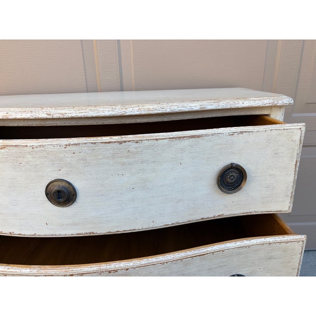 Swedish Gustavian Serpentine Painted Chest of Drawers For Sale - Image 10 of 15