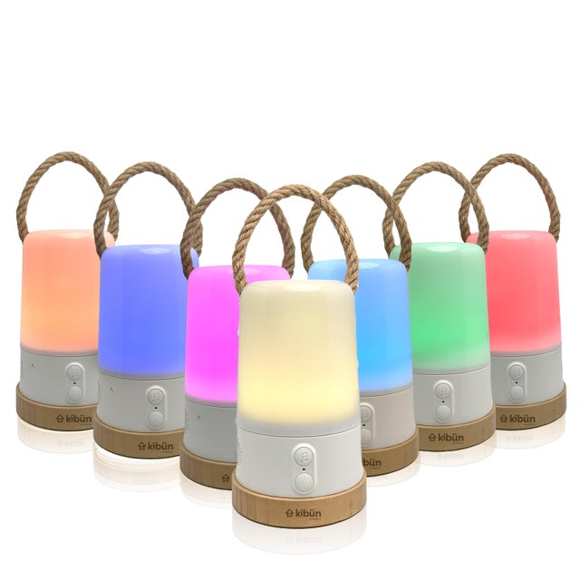Contemporary Bulbrite Groove+ Cordless Color Changing LED Outdoor Table Lamp with Bluetooth Speaker For Sale - Image 3 of 11