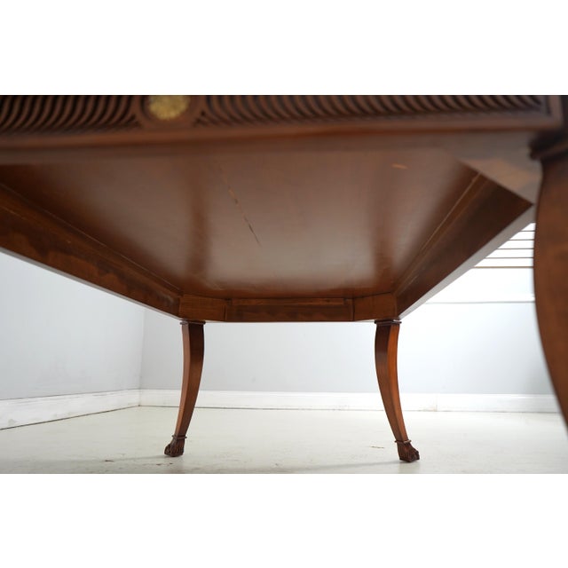 Francesco Molon Inlaid Burl Wood Neoclassical Coffee Table For Sale - Image 13 of 13
