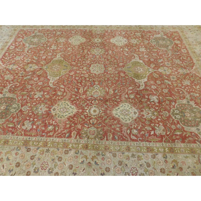 Textile Vintage Hand Knotted Super Fine Indian Rug. 8'x 10' For Sale - Image 7 of 18