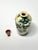 Ceramic Antique Chinese Yellow Porcelain Blue Floral Flowers Snuff Bottle For Sale - Image 7 of 10