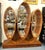 Vintage Art Deco Style Fan & Feather Shaped Three Section Lighted Display Cabinet For Sale - Image 15 of 18