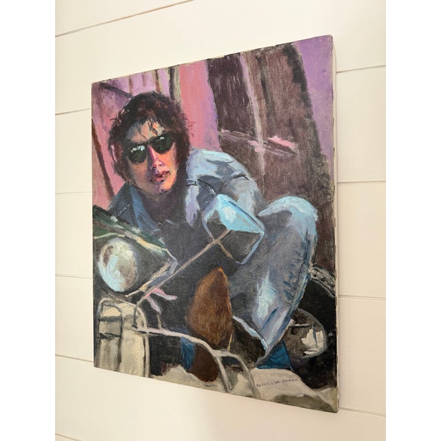 An Original 16" X 20" Figurative Painting Signed by Artist Marian "Chickie" Brown For Sale - Image 10 of 10