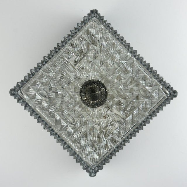 Vintage Crystal Ceiling Lamp, Italy, 1960s For Sale - Image 16 of 18