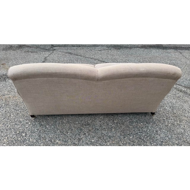 2010s George Smith Short Scroll Arm Sofa For Sale - Image 5 of 6