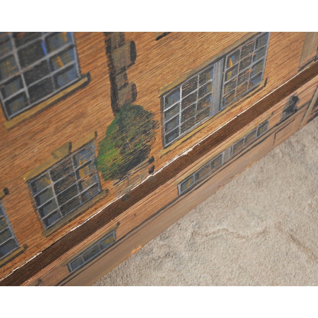 19th C. Country English Painted Georgian House Blanket Chest For Sale - Image 15 of 18