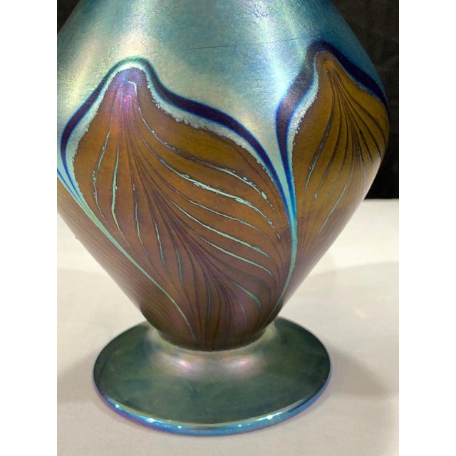 Vandermark Art Glass Decanter In The Style Of Louis Comfort