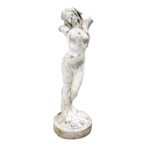 Large Goddess Sculpture Figure Cast Stone Garden, Late 20th C.