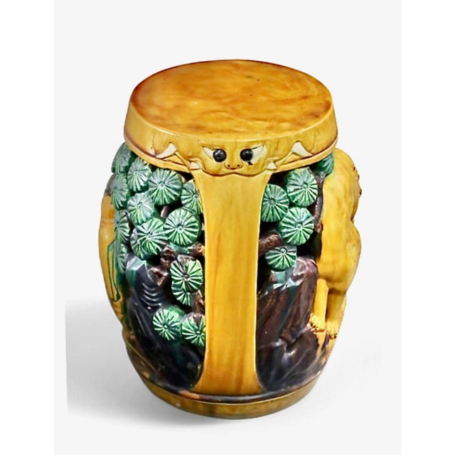 Pair Chinese Garden Seats For Sale - Image 4 of 5